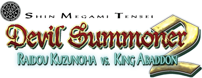 Devil Summoner 2: Raidou Kuzunoha Vs. King Abaddon plus logo for Playstation 2